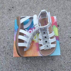 Rachel Shoes White Kids Sandals Toddle Girls Size 7